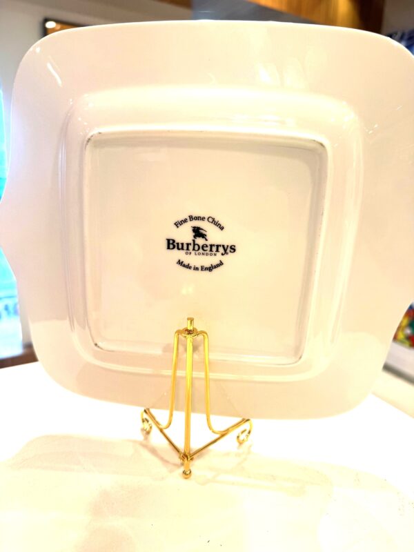 achterzijde burberry schaal Vintage Burberry Schaal 28 x 26 cm.