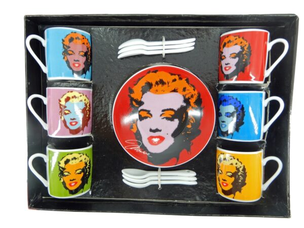 Vintage servies Andy Warhol Marilyn Monroe