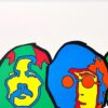 Groot kunstwerk van de Beatles incl. lijst The Beatles incl. lijst 73 x 96 cm.