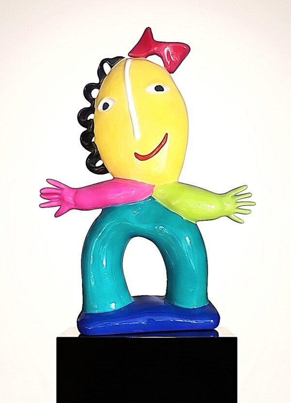Juan Ripollés - Chica con Lazo Schitterend beeld van Juan Ripolles van 56 cm. hoog