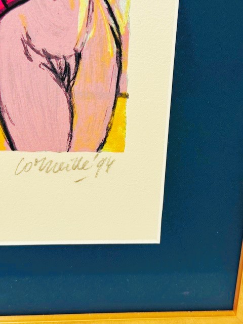 Corneille-Nude With Two Birds 43x33 cm