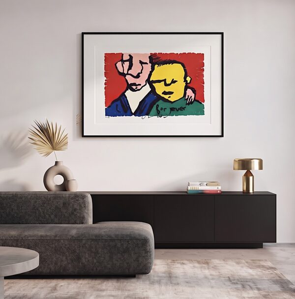 forever van herman brood voor insta in modern hotelchique interieur Herman Brood - FOREVER 80 x 110 cm.
