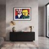Zeefdruk Forever van Herman Brood Zeefdruk Herman Brood Forever in hotelchique interieur