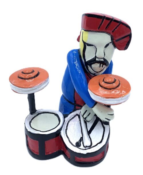 Herman Brood Beeldje DRUMS Kleurrijk Herman Brood beeldje DRUMS