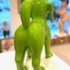 hond groen Big green dog 38 x 39 x 19 cm.