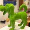 hond groen voorkant Big green dog 38 x 39 x 19 cm.