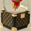 Zeldzame Louis Vuitton Sneeuwbol - muziekdoosje 14,5 cm. hoog