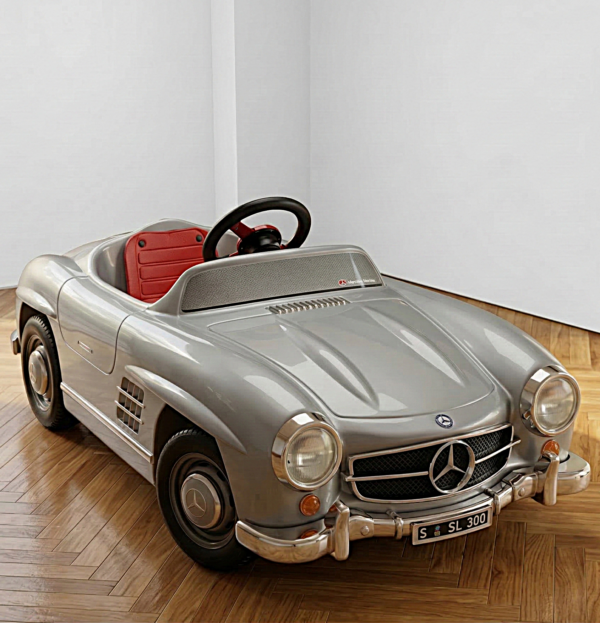 Zeldzame vintage trapauto Mercedes 300 SL