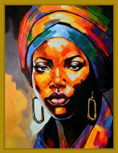 Isa Leidis MULATO AFRO - origineel schilderij