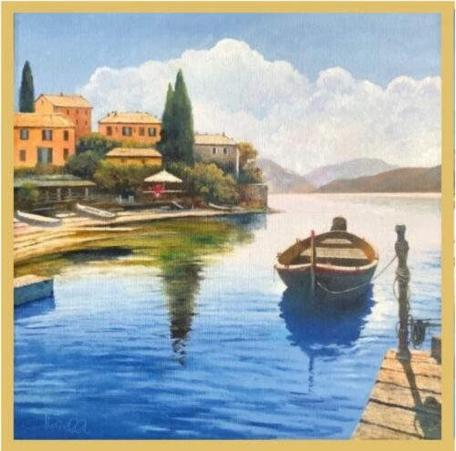 Mirko Morelli - Pittoresko Mirko Morelli - Pittoresko origineel schilderij 50 x 50 cm.