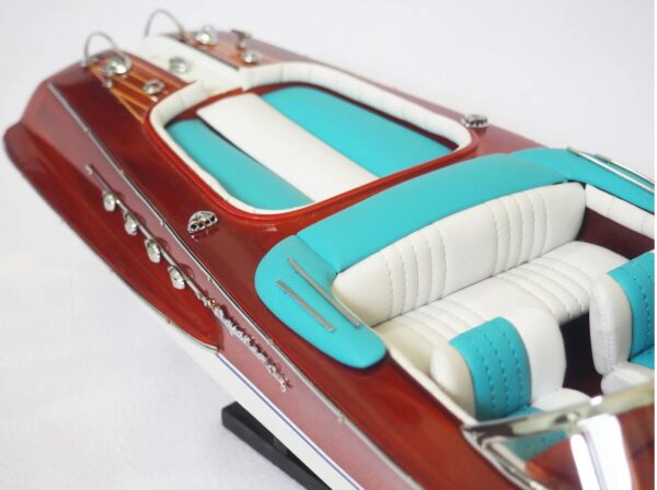 riva blauw 3 nw Handgemaakte RIVA BOOT - 55 cm.