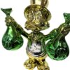 Dagobert Rolex 40 cm. Dagobert Rolex, Beeld van 40 cm. met streetart uitstraling, compleet met miniatuur horloges in Rolex stijl