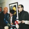 Foto Herman Brood,Koos van Dijk en Jules Deelder bij presentatie boek Woedend Licht Foto Herman Brood, Koos van Dijk en Jules Deelder bij presentatie boek Woedend Licht