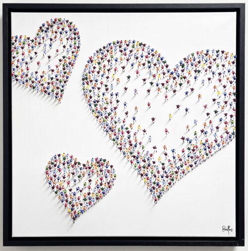 Connected Hearts - Francisco Bartys Connected Hearts - origineel werk van Francisco Bartus
