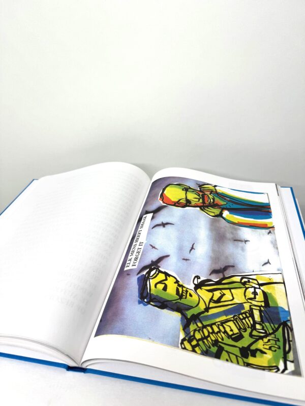 vintage boek herman brood open 2 Zeldzaam vintage boek Herman Brood met Ingelijste Zeefdruk