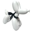 Luxury Aid Dog Luxury Aid Dog editie 2 van 5 - balloondog in Chanel Stijl van 18,5 cm. hoog kleur wit met mini tasje afkomstig uit vip collectie van Chanel