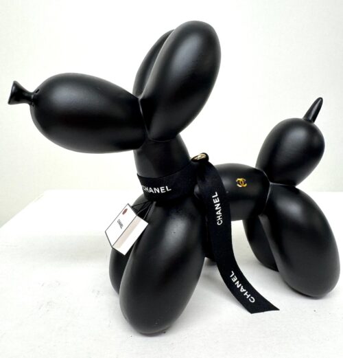 Luxury Aid Dog black - balloon Dog met ode aan Chanel