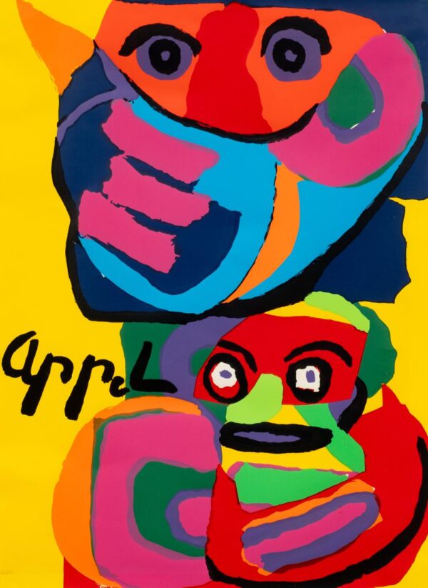 blad zeefdruk karel appel Karel Appel Grafiek