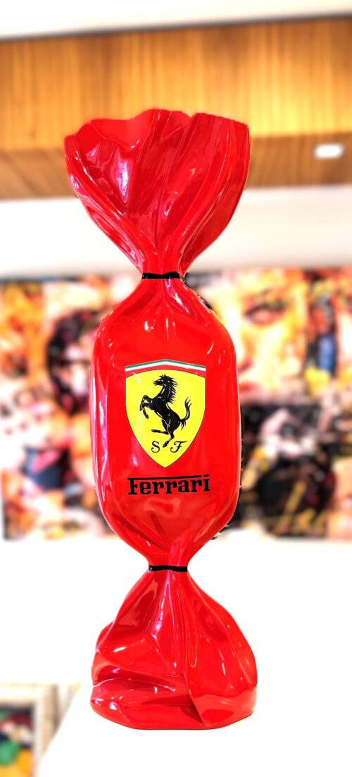 Candy Art Ferrari XL - eyecatcher 90 cm. hoog