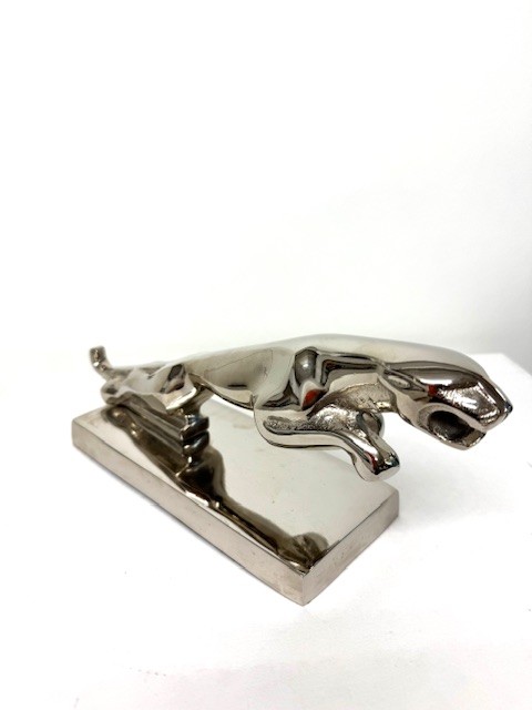Beeld Jaguar Zilver
