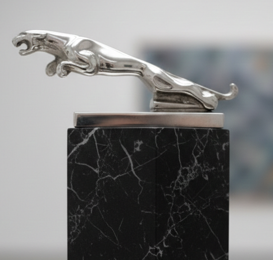 Jaguar beeld Zilver Jaguar beeld Zilver