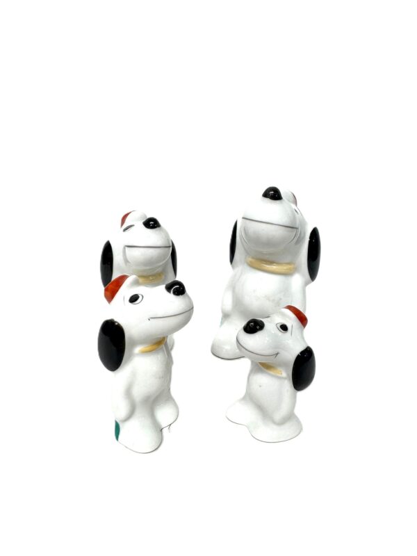 4 beeldjes snoopy nw Snoopy - 4 zeldzame vintage beeldjes