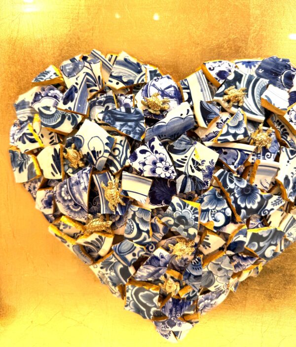 koro goud mart krijger details Hart Delfts Blauw van Mart Krijger