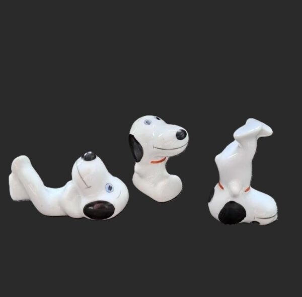 Snoopy vintage beeldjes set van 3 vintage beeldjes van Snoopy