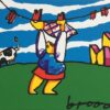 Wasvrouwtje Herman Brood zeefdruk Wasvrouwtje Herman Brood zeefdruk