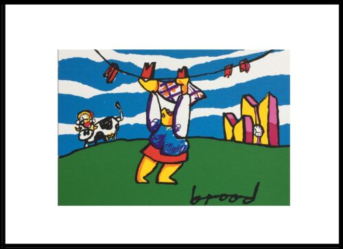 Wasvrouwtje Zeefdruk Herman Brood