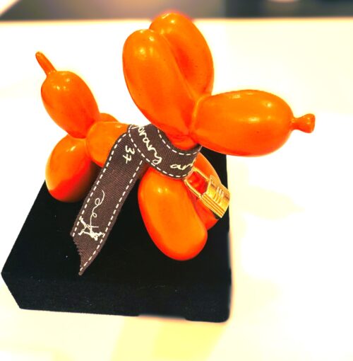 Luxury Padlock Puppy - mini Hermes Puppy met gouden hangslotje