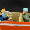 detail tin tin kuifje in auto Zeldzaam: Kuifje - Tin Tin in Tibet