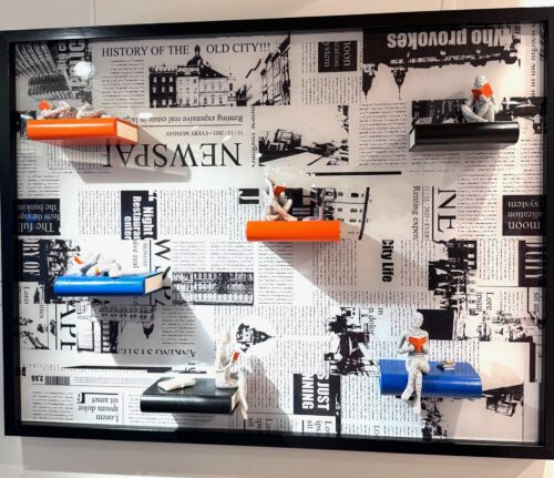 Paroles 3d werk voor aan de muur