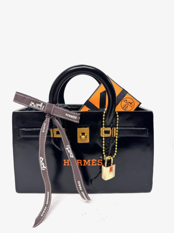 Hermès Birkin Bag Sculpture Padlock black