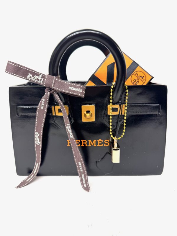 Hermès Birkin Bag Sculpture Padlock black