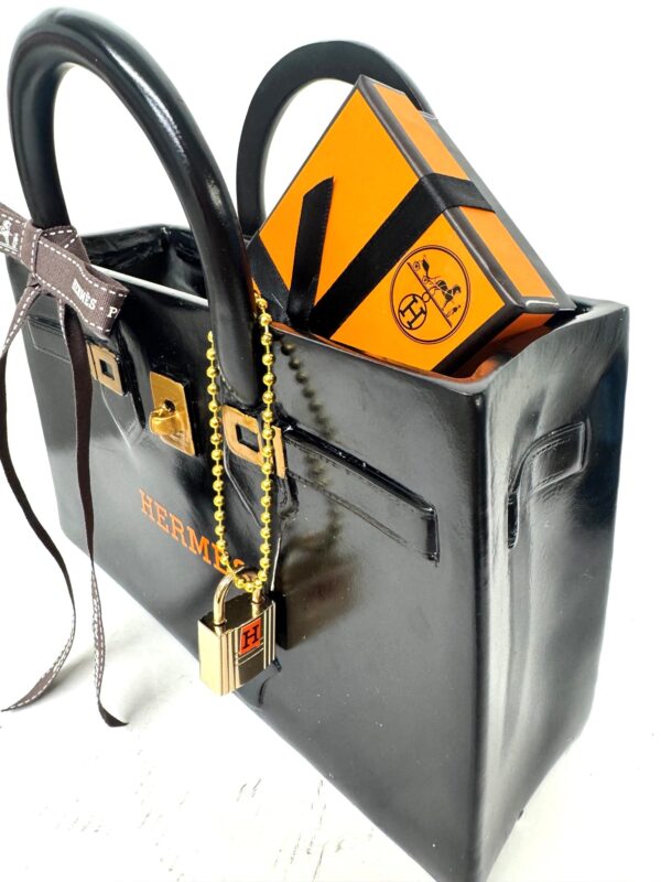 Hermès Birkin Bag Sculpture Padlock black