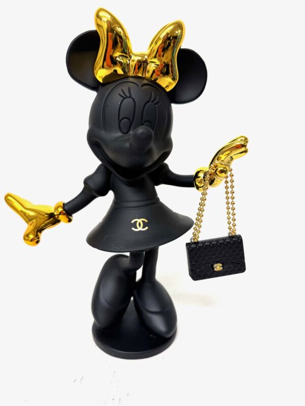 Mademoiselle Minnie Noir - Minnie Mouse popart sculpture