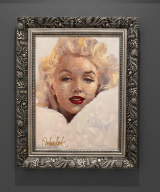 Marilyn Monroe Peter Donkersloot met zilverkleurige baroklijst