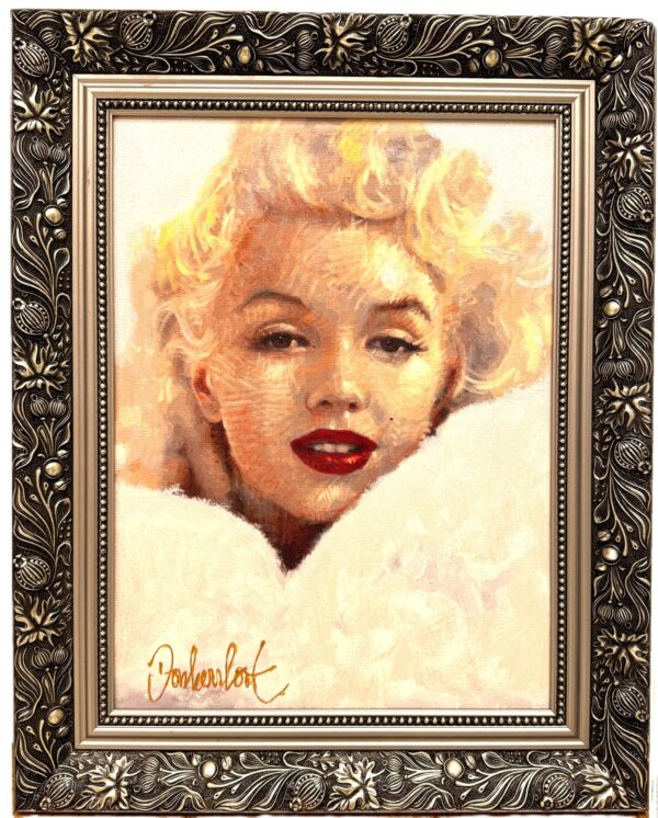 Marilyn Monroe van Peter Donkersloot met zilverkleurige barokllijst