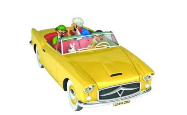 Zeldzame cabriolet 1:24 - Kuifje Tintin