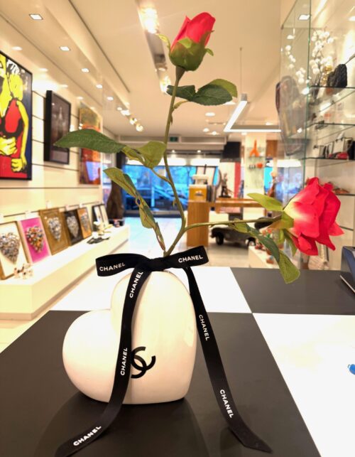 Hartvormige Witte Vaas