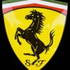 Ferrari Schild luxe hoogglans emaille 50 x 38 cm.