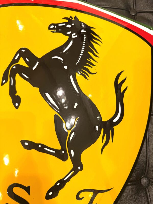 Zeldzaam groot Ferrari Emaille Bord VERKOCHT