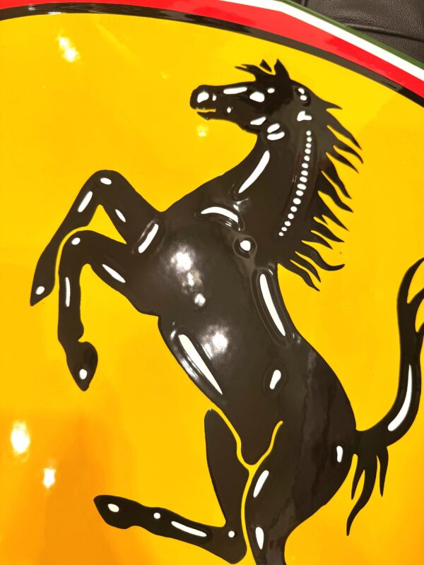 Zeldzaam groot Ferrari Emaille Bord VERKOCHT