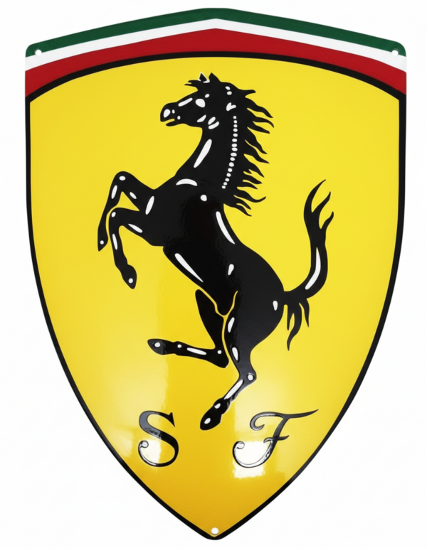 Zeldzaam groot Ferrari bord