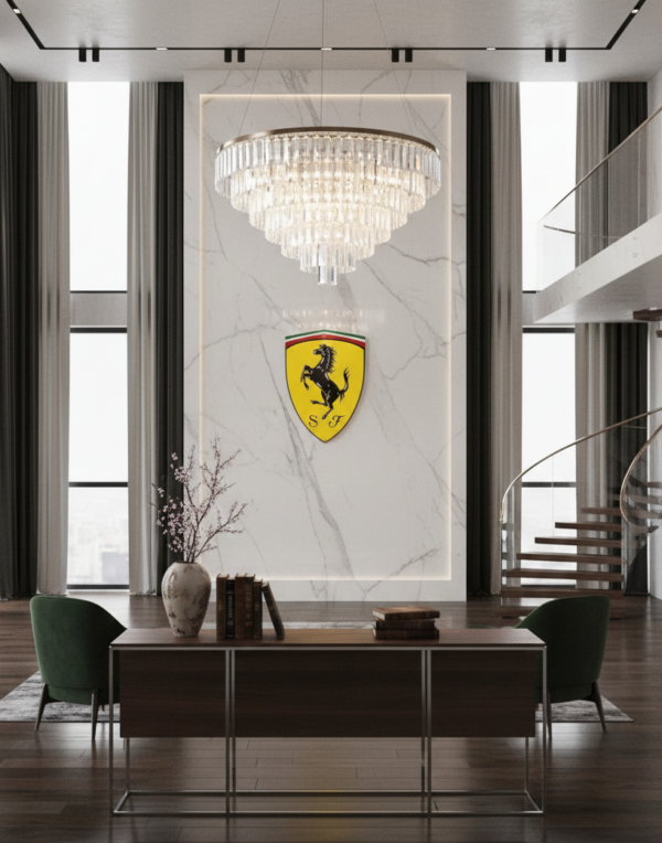 Zeldzaam groot Ferrari Emaille Bord VERKOCHT