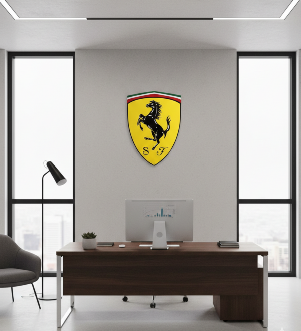 Zeldzaam groot Ferrari Emaille Bord VERKOCHT