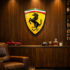 Ferrari Emaille Schild 50 x 38 cm.