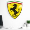 Ferrari Emaille Schild 50 x 38 cm.