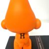 Popart Smurf in iconisch oranje met minitasje en slotje incl. zwart plateau